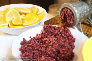 Cranberry Orange Relish is both delicious and beautiful served on the holiday table.