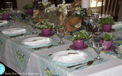 Easter Tablescape “New Life, New Beginnings”