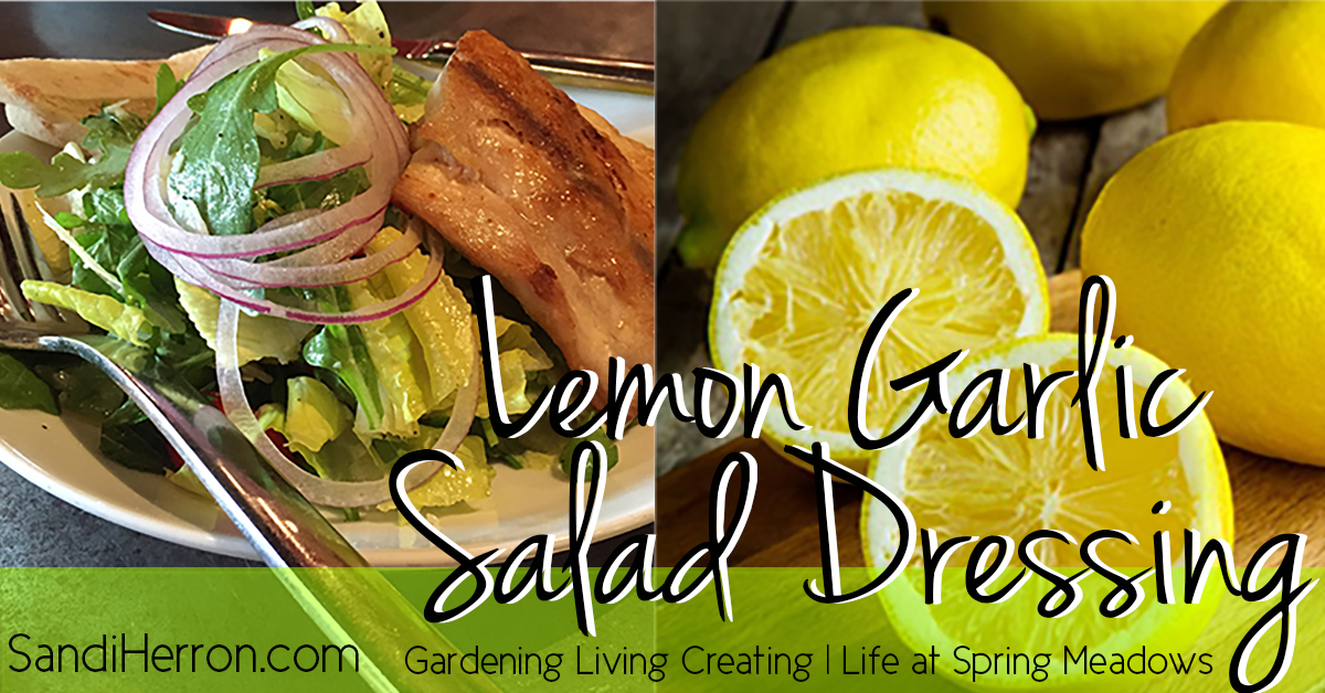 Creamy Lemon Garlic Salad Dressing
