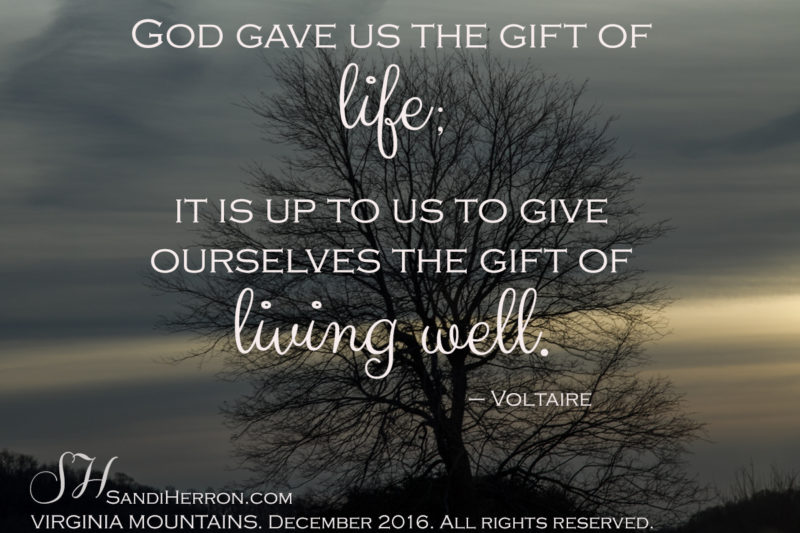 The Gift of Life; Live it Well