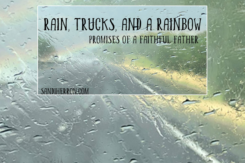 Rain, Trucks, and a Rainbow