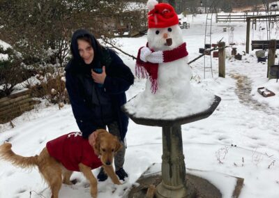 Daisy and Sandi. And of course, Mr. Snowman