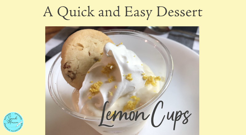 Lemon Cups. Quick and Easy Dessert
